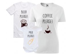 Rodzinne koszulki zestaw dla par od sztuki rozm m