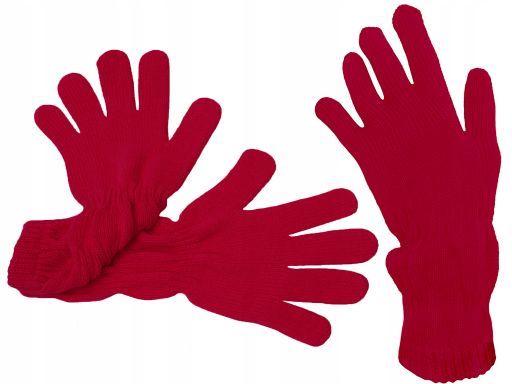 Przedłużone rękawiczki polskie czerwone brązowe