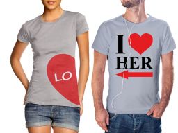 Koszulki dla zakochanych par prezent na walentynki