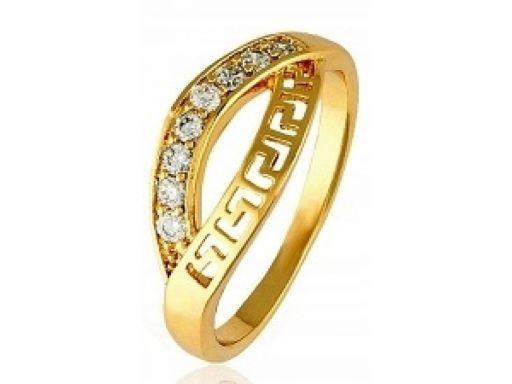 Lux art.pierścionek pokryty złotem