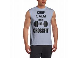 Koszulka bezrękawnik męski crossfit siłownia siłka