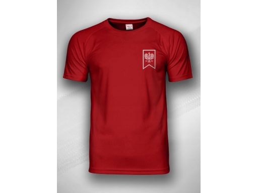 Koszulka patriotyczna proporzec (czerwona) xxl