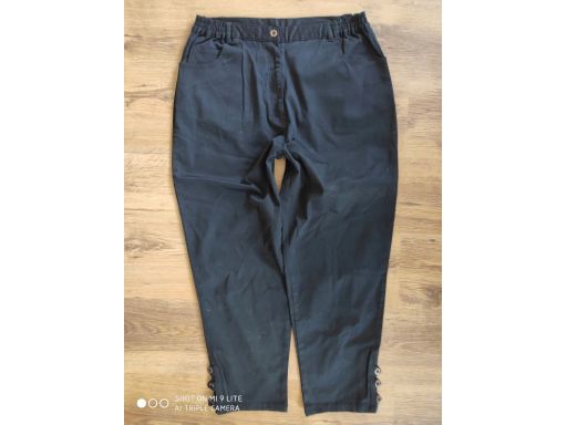 Fashion extra r.48/50 jeansy s.bdb guziki czarne
