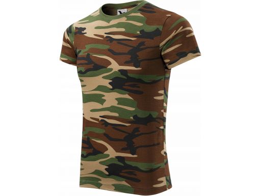 Koszulka męska camo kamuflaż tshirt brązowa 3xl