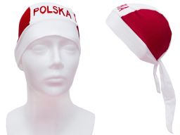 Piratka napis polska czapka chustka dla dorosłych