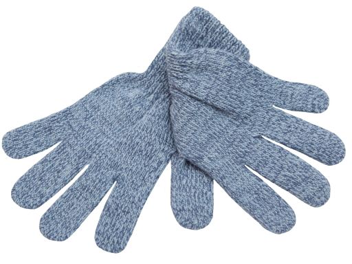 Wełniane rękawiczki młodzież damskie niebieski