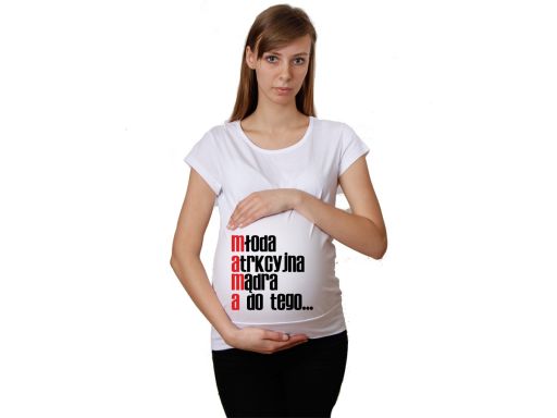 Koszulka ciążowa koszulki ciążowe z nadrukiem hit!