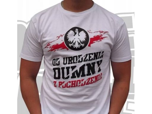 Koszulka patriotyczna od urodzenia dumny z pochodz