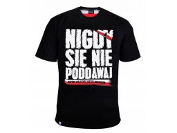 Koszulka patriotyczna nigdy się nie poddawaj l
