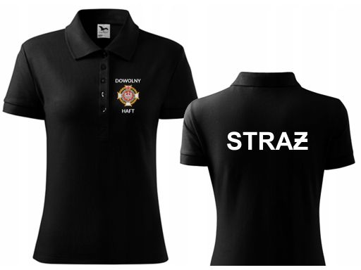 Damskie polo haft osp straż pożarna logo herb 3xl