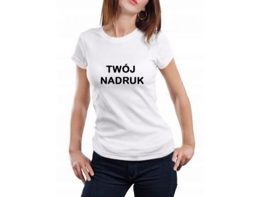 T-shirt damski z twoim nadrukiem xxl kolor bluzka