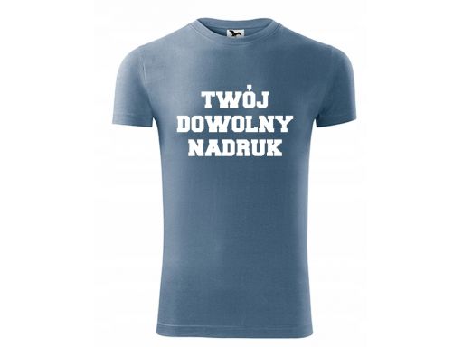 Tshirt bawełniany męski slim z twoim nadrukiem 2xl