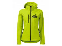 Damski softshell kurtka z nadrukiem lub haftem s