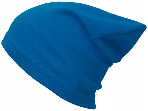Czapka komin komplet bawełniany 48-58 niebieski