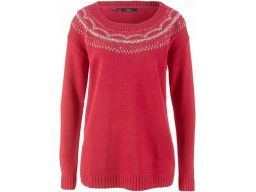 B.p.c sweter bordowy z ozdobami *56/58