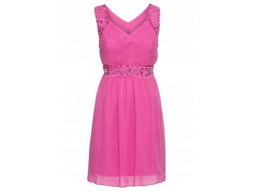 B.p.c sukienka różowa z koralikami 40.