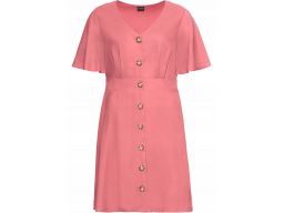 B.p.c różowa sukienka z guzikami r.50