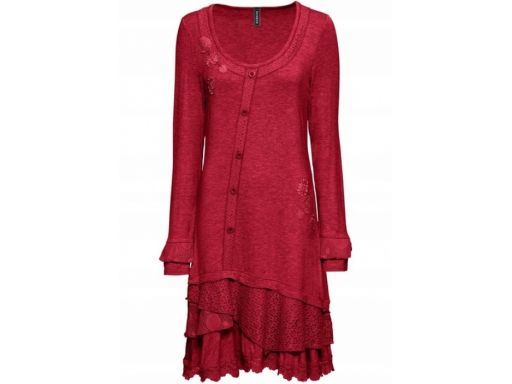 B.p.c sukienka czarna z falbankami: r. 44/46