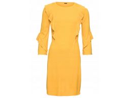 B.p.c żółta sukienka z falbanami r.40/42