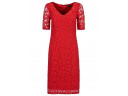 B.p.c sukienka czerwona koronkowa 42