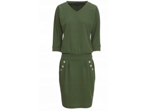 B.p.c sukienka z kieszeniami zielona *40