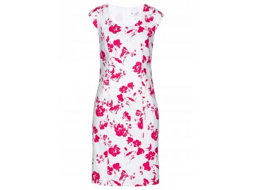 B.p.c lniana sukienka w kwiaty r.44