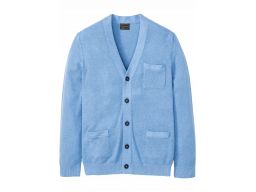 B.p.c niebieski męski sweter rozpinany 48/50.
