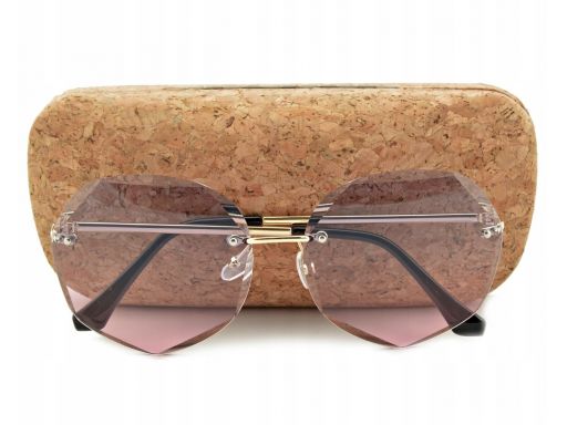 Okulary przeciwsłoneczne damskie sześciokątne
