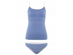 B.p.c tankini niebieskie dopasowane do ciała *50