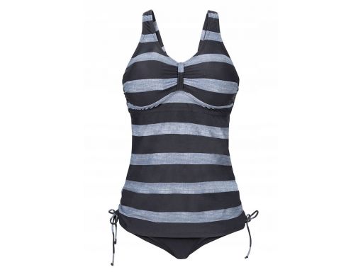 B.p.c tankini czarno szare krótszy model *38 (75d)