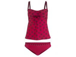 B.p.c tankini bordowe we wzorki 50.