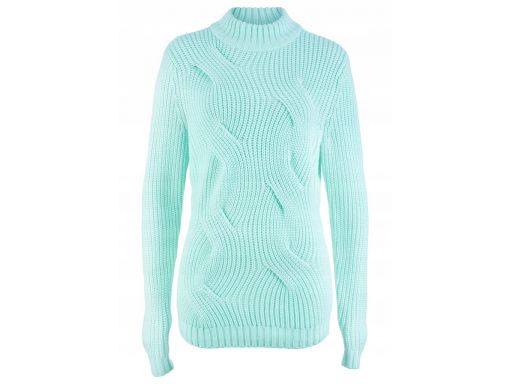 B.p.c sweter jasno-zielony, pastelowy 44/46.