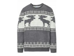 B.p.c sweter norweski męski w renifery *xxl