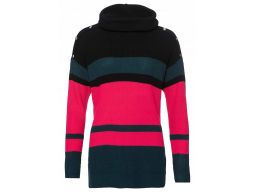 B.p.c kolorowy sweter z golfem 48/50.