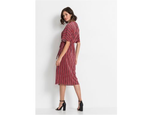 B.p.c sukienka czerwona w paski: r. 48