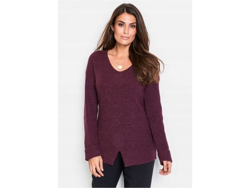 B.p.c wełniany sweter fioletowy damski 40/42.