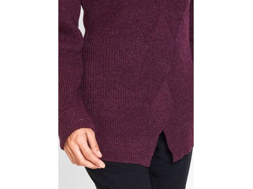 B.p.c wełniany sweter fioletowy damski 40/42.