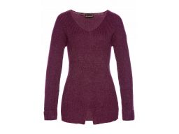 B.p.c wełniany sweter fioletowy damski 40/42.