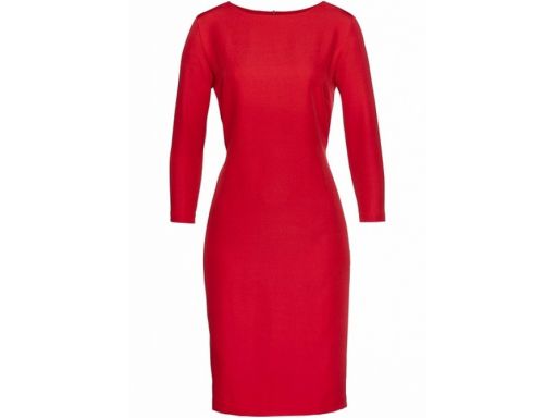 B.p.c sukienka czerwona z paskiem : r. 36
