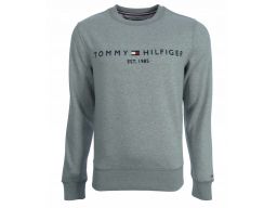 Tommy hilfiger bluza męska, logo, siwa s