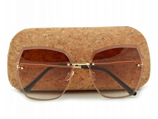 Okulary przeciwsłoneczne damskie kwadrat cieniowan