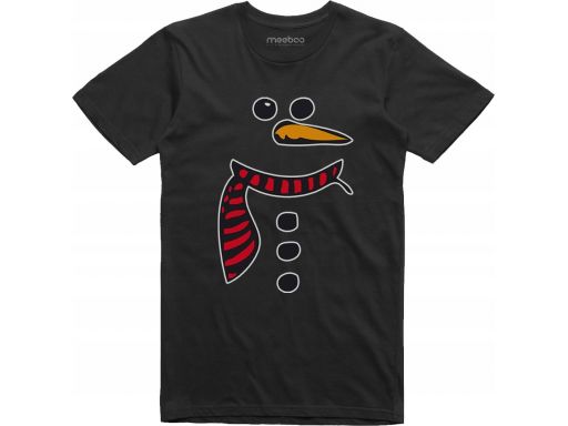 Wyjątkowa koszulka na mikołajki t-shirt bałwan 5xl