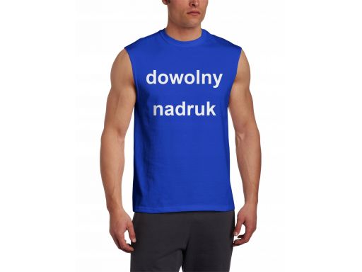 Koszulki t-shirt bez rękawów męski twój nadruk m