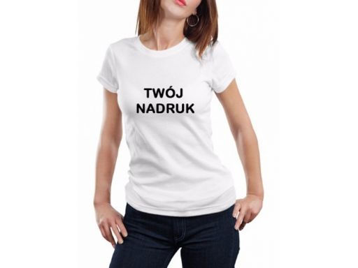 T-shirt damski z twoim nadrukiem xs kolor jakość