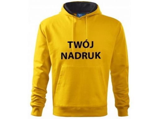 Bluza firmowa kangurek z nadrukiem wzorem jhk xl