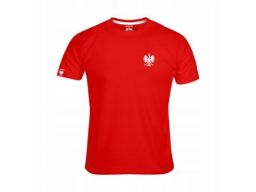 Koszulka patriotyczna męska haft orzeł - czerwona