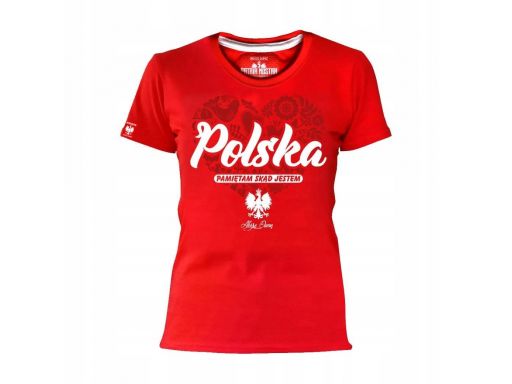 Koszulka patriotyczna damska polska - pamiętam (cz