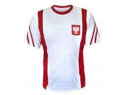 Koszulka patriotyczna polska biało-czerwoni -biała