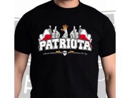 Koszulka patriotyczna męska patriota - czarna m