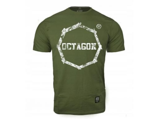 T-shirt męski octagon khaki xl
